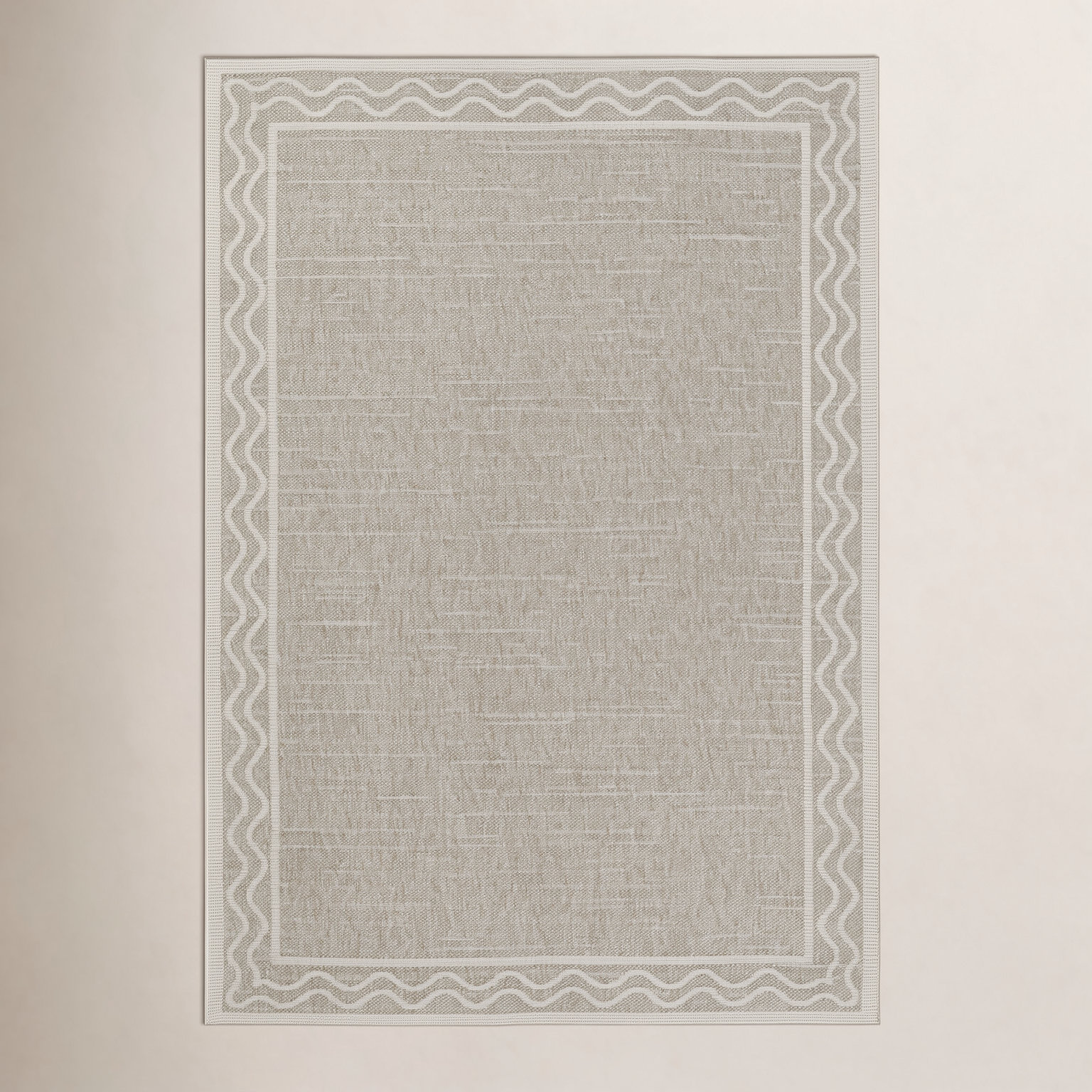 Saybrook Gray Indoor Outdoor Rug, Rectangle 3'3" x 5'