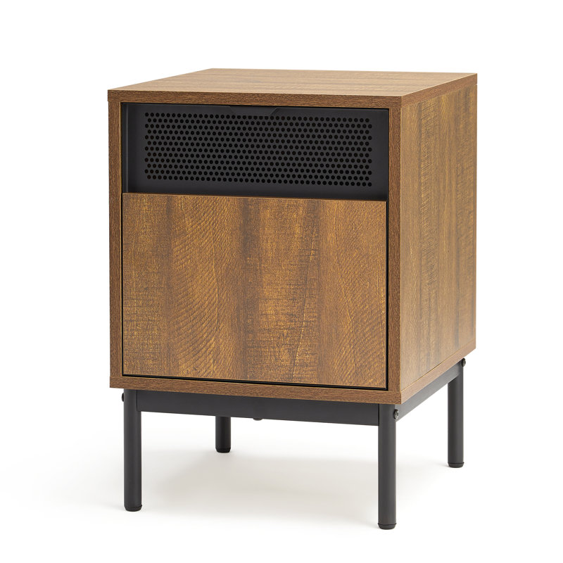 Najaya 37cm W Manufactured Wood Bedside Table