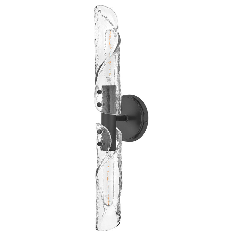 Hinkley Capri Large Two Light Sconce, Black