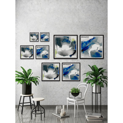 « color clouds diptych », ensemble de 2 reproductions de peintures à l’aquarelle encadrées