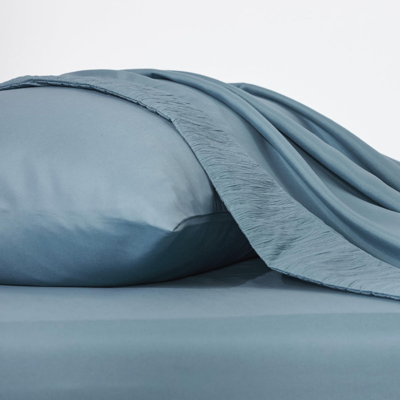 Ensemble de draps en microfibre de literie de luxe Hotel, Très grand , Bleu minéral