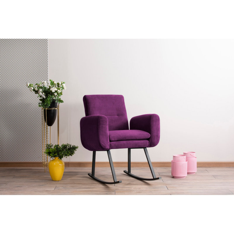 Chaise berçante Ebberta, Mauve
