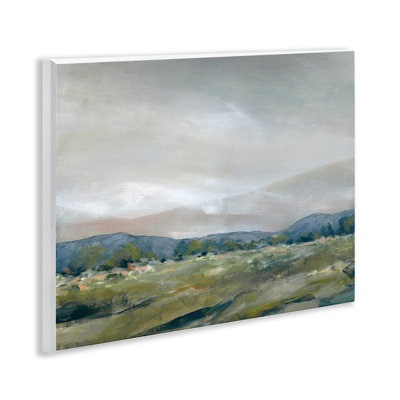 Plaque murale Foggy Morning Mountains, design par Carol Robinson