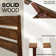 Acacia Premium Emery Solid Wood Platform Bed Frame with Headboard Included, No Box Spring Needed, Weight Capacity 800lb.