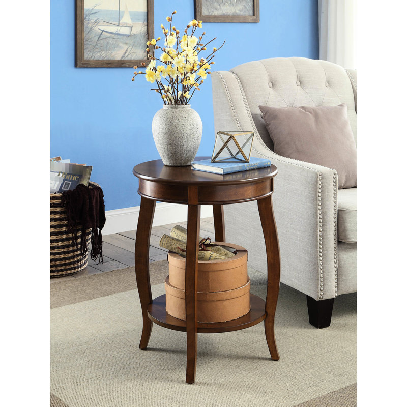 Aberta Finish Accent Table, Walnut