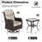 Adcox 4-Person Outdoor Rattan Patio Seating Group With 2 Side Table, 4 Swivel Chairs and Beige Cushions-1936325472