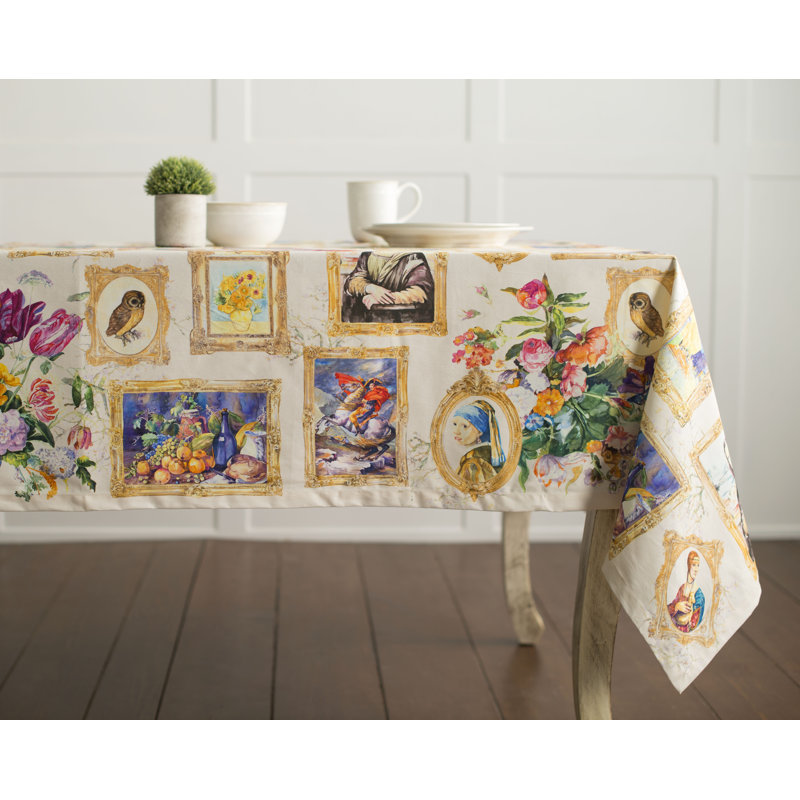 100% Cotton Tablecloth, 72" L x 54" W
