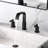 Widespread Bathroom Faucet with Drain Assembly-49376054