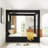 Jittender Luxurious Velvet Upholstered Canopy Bed with Speaker & USB  Connection-75619029-75619026