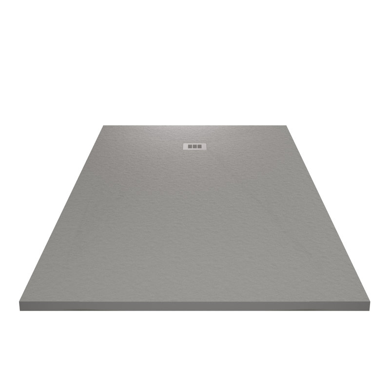 Base de douche Curbless Rex Ardoise 60 po x 32 po, gris