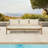 74.5'' Wide Wood Patio Sofa with Cushions