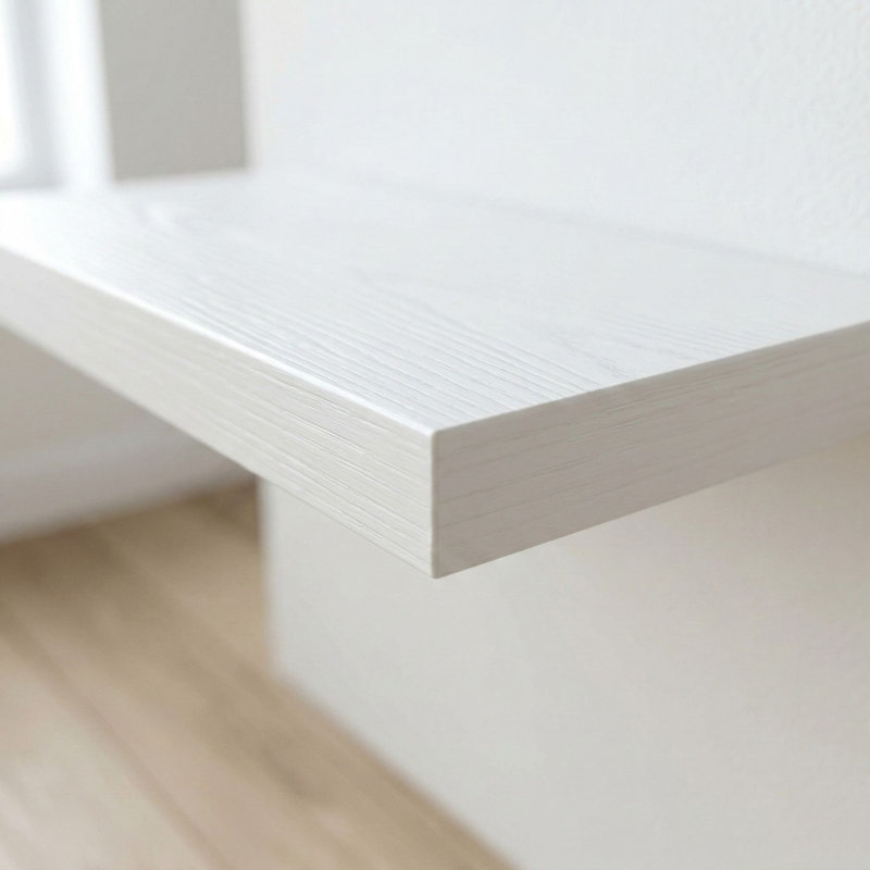 16“W Floating Shelves for Wall Decor, Kitchen, Bathroom, Workspace(set Of 3), Off-white, Off-white