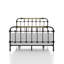 Mobilier de chambre à coucher style transitionnel noir antique