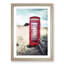 Red Telephone Box in Abstract - Framed Print-55772112-55772113