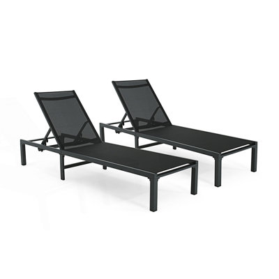 Graysen Outdoor Chaise Lounge by Ebern Designs