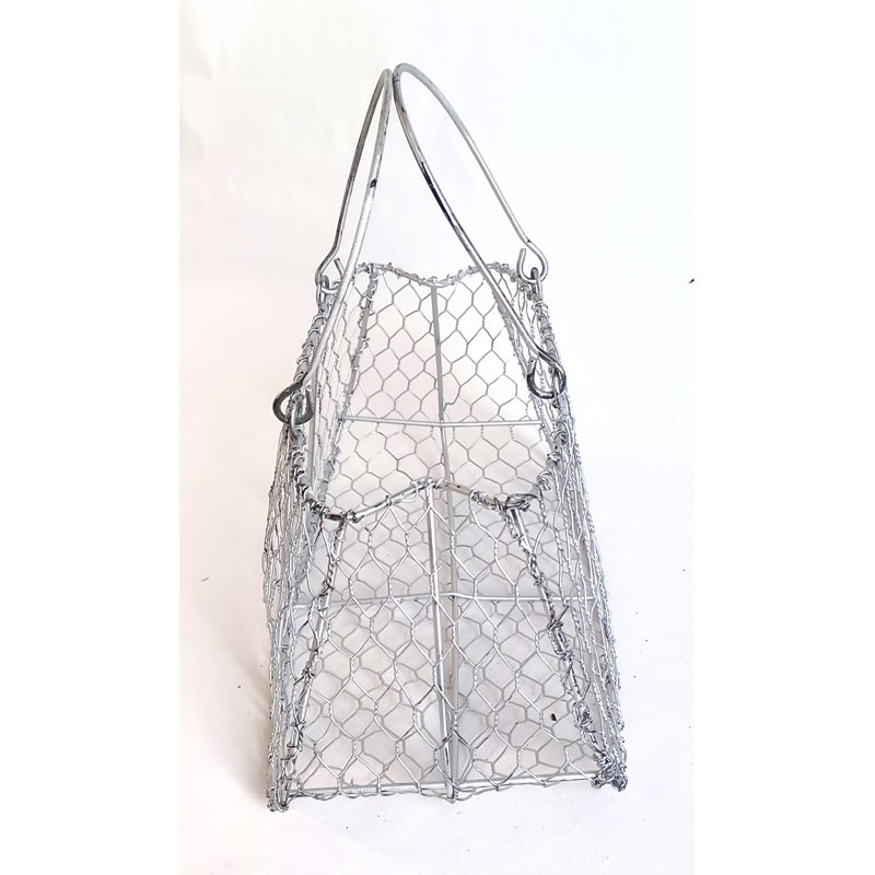 Silver Tone Wire Bag