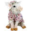 Statue de cochon fleur