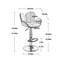 Tabouret pivotant à hauteur réglable Jayleah-1015055630