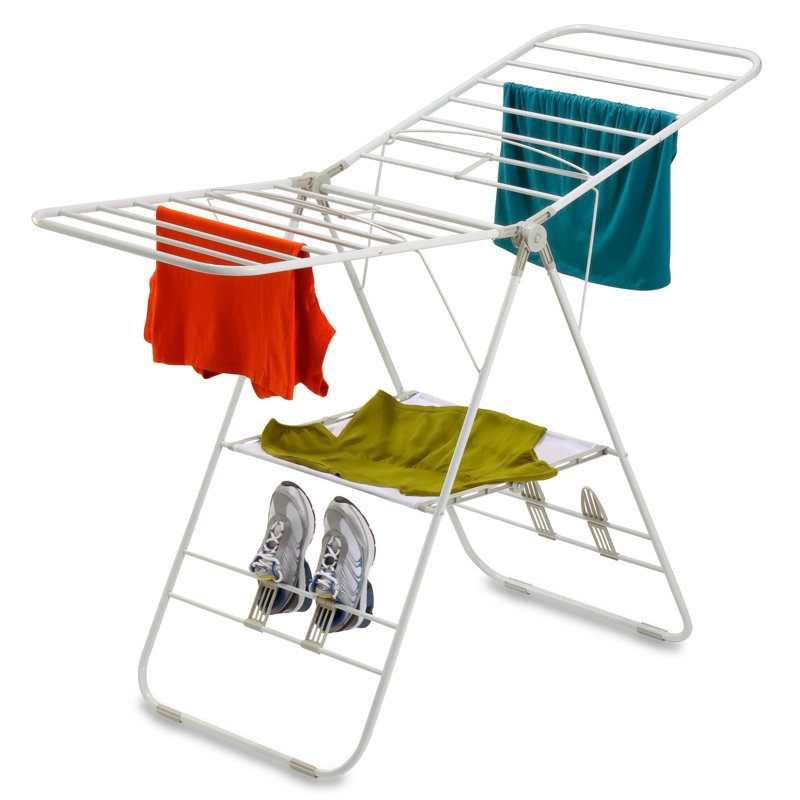 White Metal Heavy Duty Gullwing Drying Rack