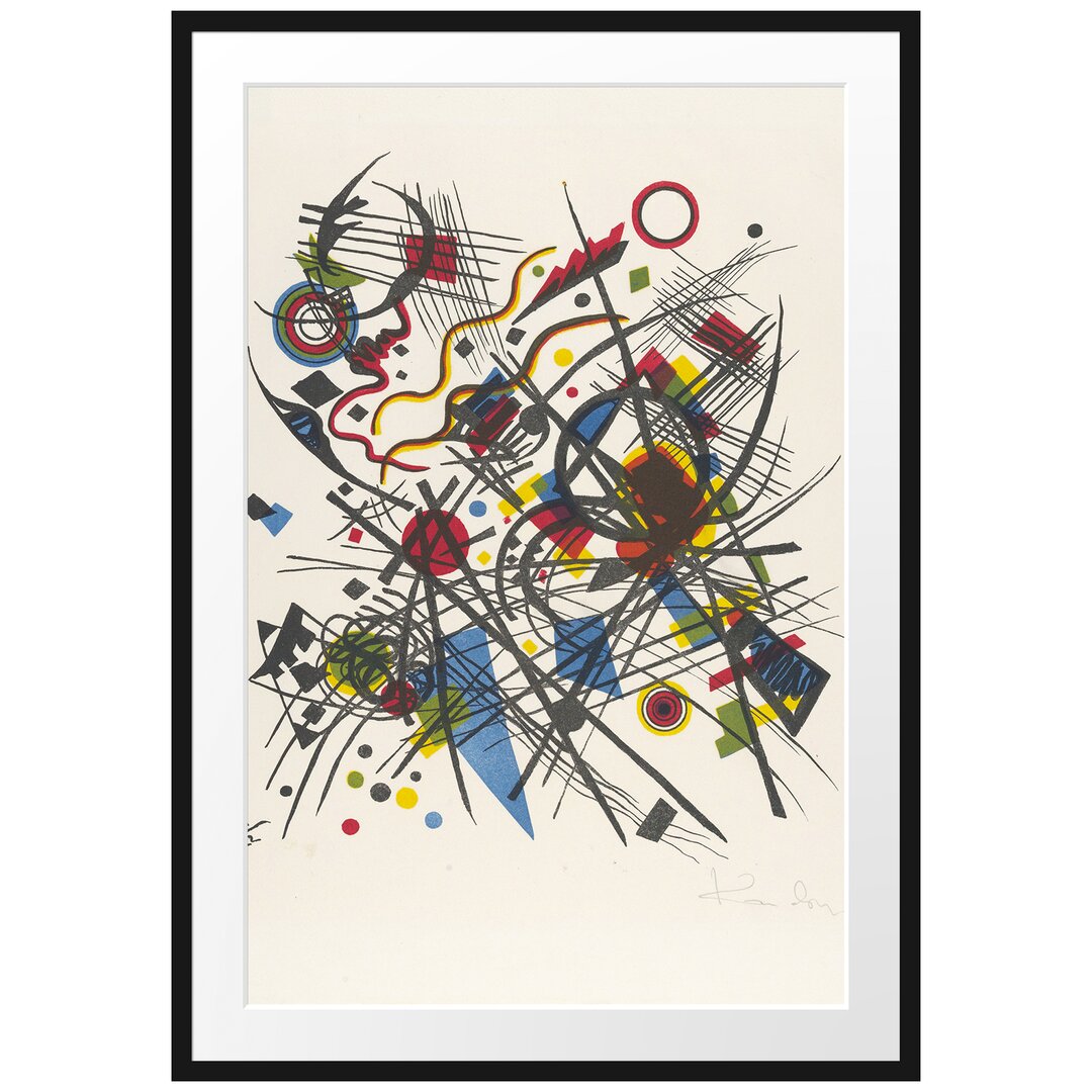 Wassily Kandinsky - Lithographie Für Die Vierte - Im Bilderrahmen Mit Galerie-Passepartout