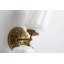 2-Light Vintage Art Deco Vanity Light, Scallop Milk Glass Shade Wall Sconce