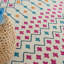Tapis géométrique ivoire / rose / orange Gillsville-1761456208