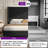 Crofford Modern Corduroy Upholstered Bed with 63''/65'' Tall Headboard & Solid Wood Leg-15391563-14536592