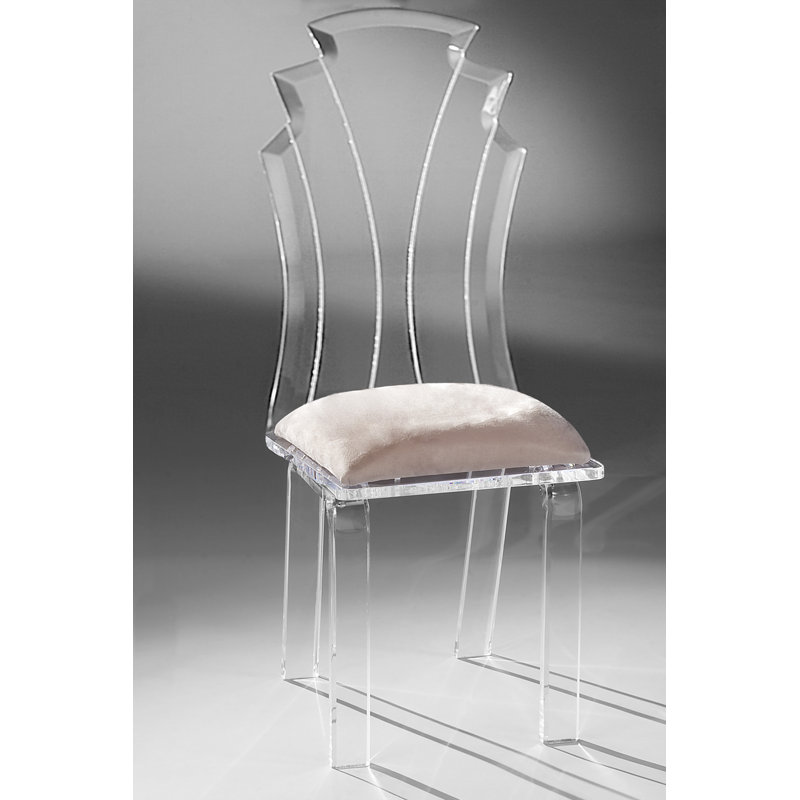 Maudell 19'' H Upholstered Side Chair, Creme