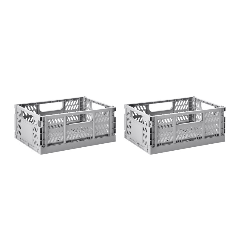 Caisse en plastique Sprouts, Gris clair