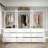 Baroncourt 74.9'' H X 95.1'' W X 19.3'' D Glass Door Armoire