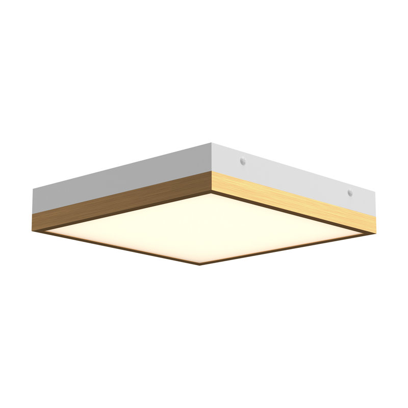 Sydney Matte Black and White LED Flush Mount Light
