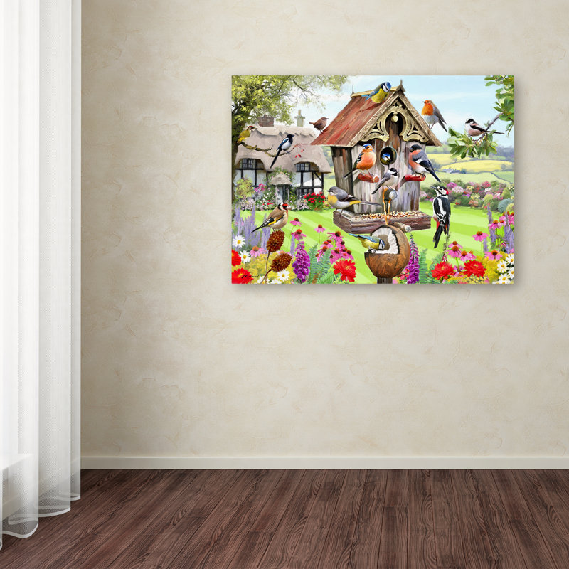 « nichoir », reproduction sur toile tendue, H 14 po x l 19 po x P 2 po