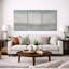 «Soft Neutral Abstract Coastal Horizon Minimal Wall Decor», reproduction d'art sur toile encadrée 3 pièces-1344777899-1344777903