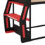 Lit double superposé double pour jouer, bureau intégré, ports USB et organisateurs de câbles, structure en bois avec éclairage DEL-765874064
