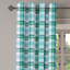 Rideau à œillets décoratif à 2 panneaux East Urban Home Turquoise, 50 po, bleu mer pâle-214068594