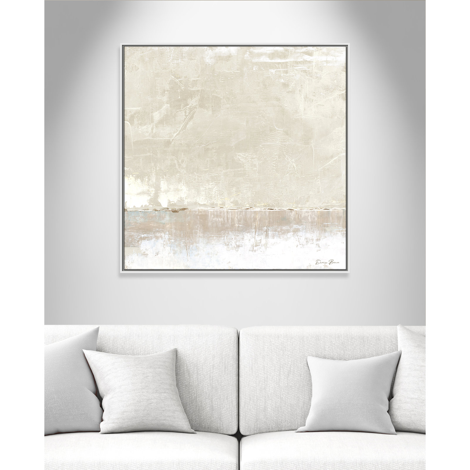 Delevan "Better Days" Print, 37.5" H x 37.5" W, White