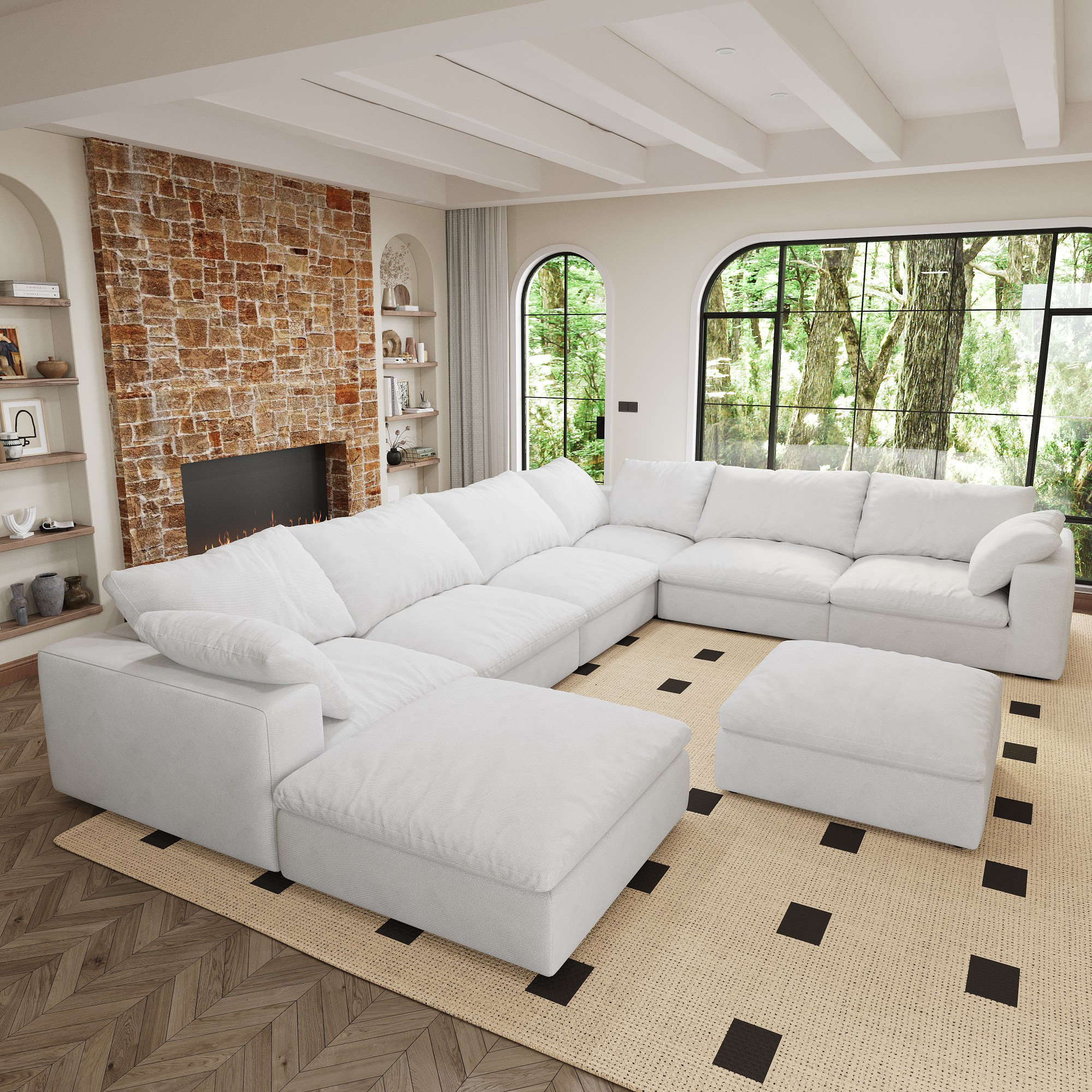 Hokku Designs Large size modular cloud sofa - Wayfair Canada