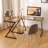 L-Shaped Iron Computer Desk-980119713