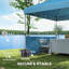 Pavillon de jardin escamotable 10 po x 10 pi, paroi latérale pour utilisation avec sac de transport à roulettes-125125336