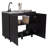 Utility Sink Cabinet, Burwood, Black, Width X 39.3