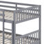 Full Over Full Rubber Wood Bunk Bed With Trundle, Convertible To 2 Full Size Beds, With Twin Size Trundle-106342055