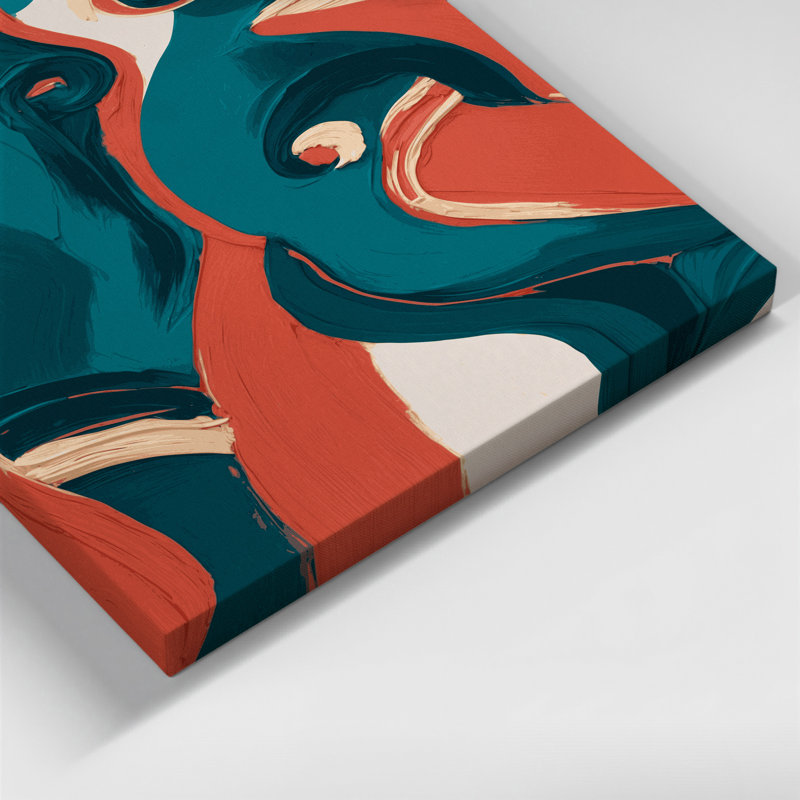 Abstract Figurative 79 Green Canvas Wall Art