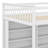 Jimmya Loft Bed with 8 Open Storage Shelves and Built-in Ladder-1494766788-1494766843