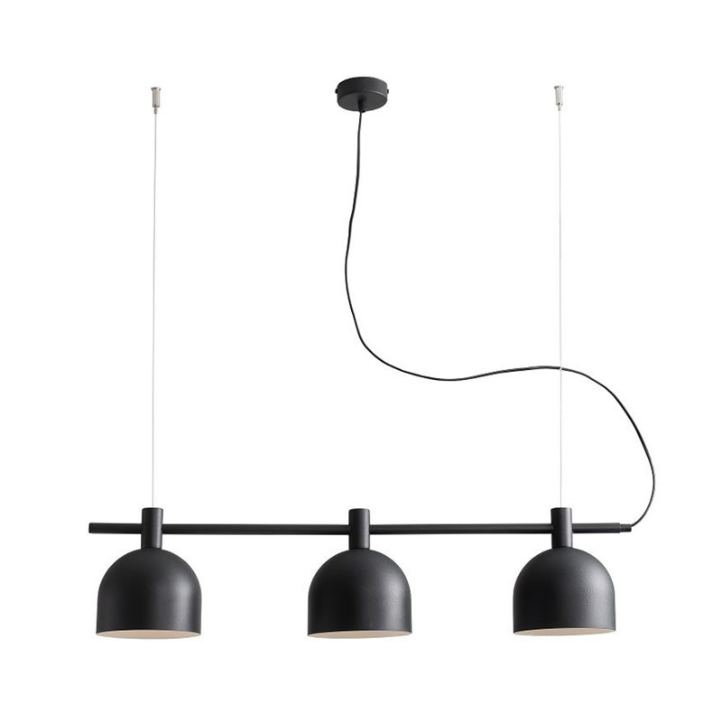Chisdock 3 - Light Kitchen Island Pendant, Black