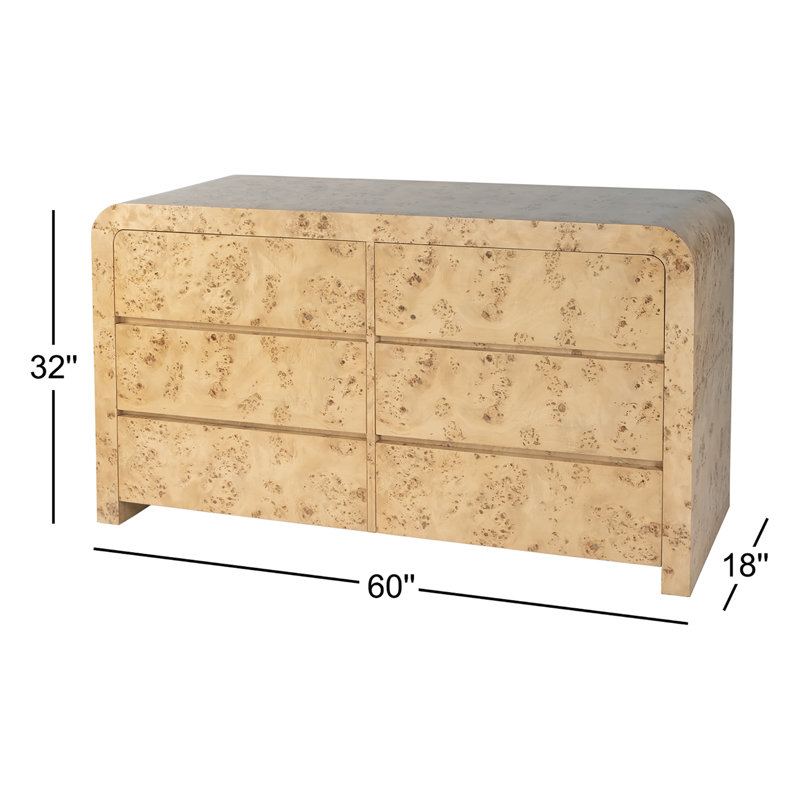 Commode 6 tiroirs Cora