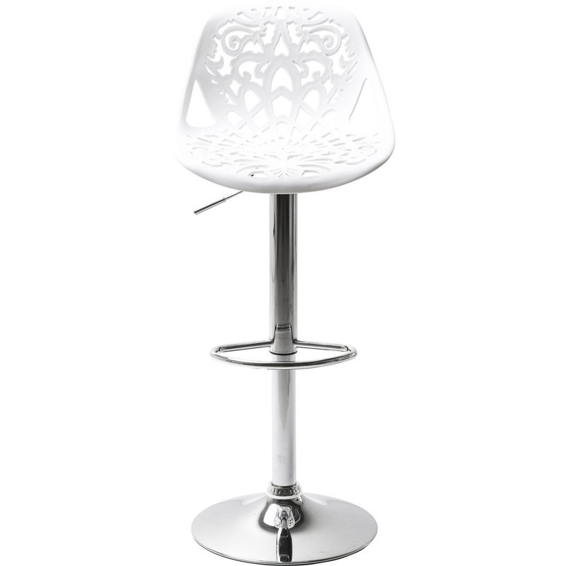 Bar Stool Ornament, White
