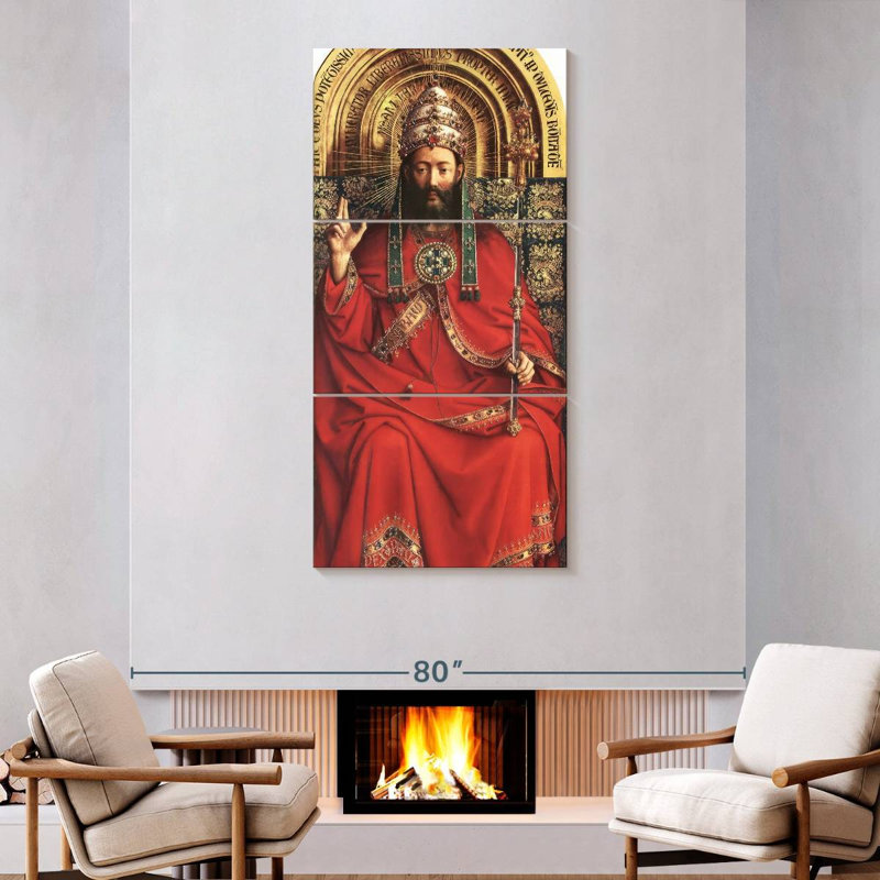 Le retable de Gand - Dieu tout-puissant, H 75 po x l 36 po