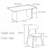 walnut long dining table and chair set-110515283-110515284