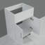 Armoire utilitaire de buanderie blanche de 61 cm (24 po) - Évier et robinet en acier inoxydable, bac à vidange par bonde, robuste et facile à nettoyer