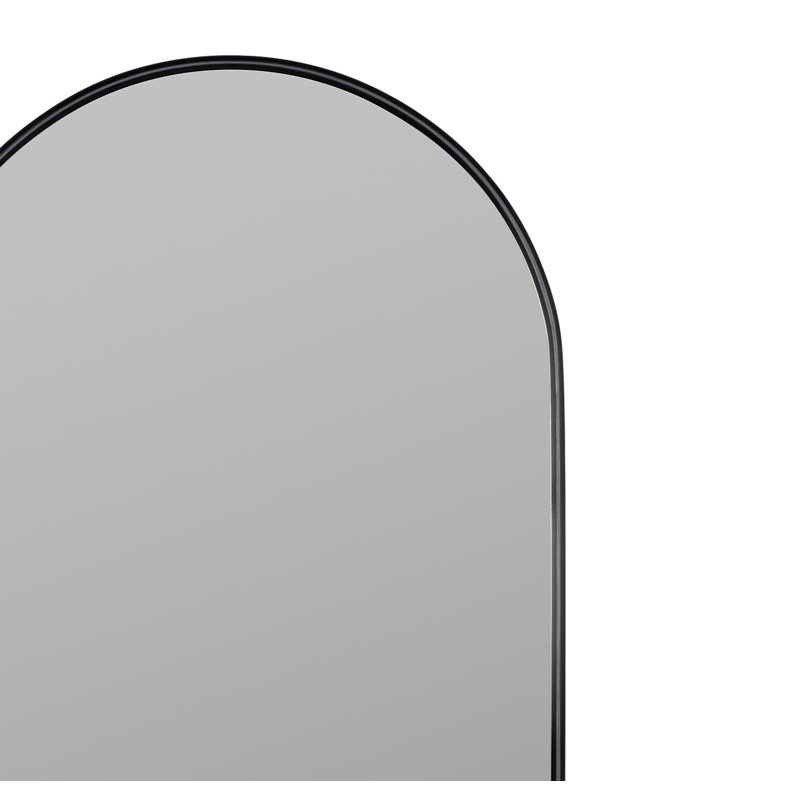 Colca Floor Mirror, Matte Black
